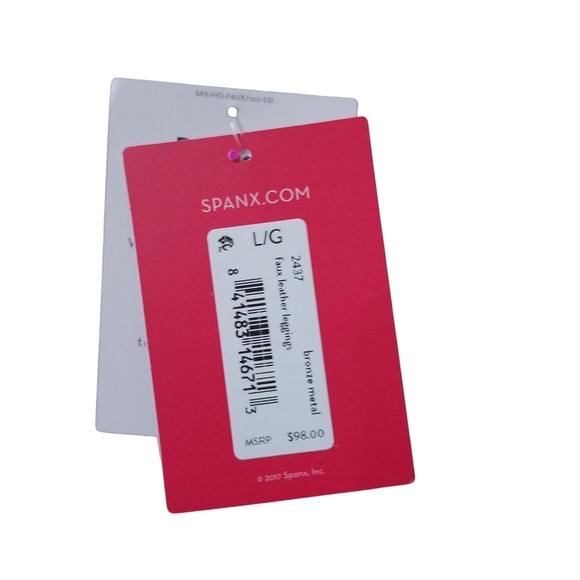 SPANX Chocolate Leggings Slim Fit Everyday Wear - Picture 4 of 5